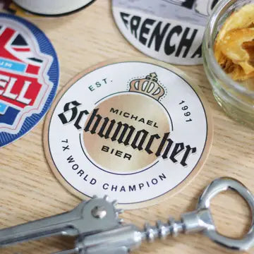 Formula 1 Legends Themed Beer Mats