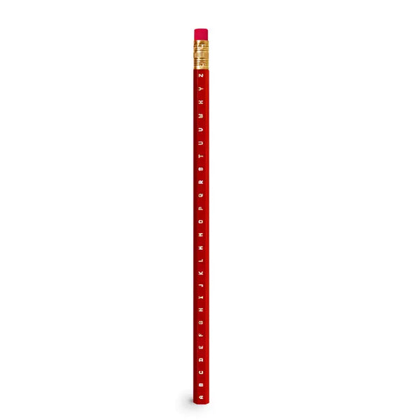 Alphabet Foil Printed Pencils - Box of 3