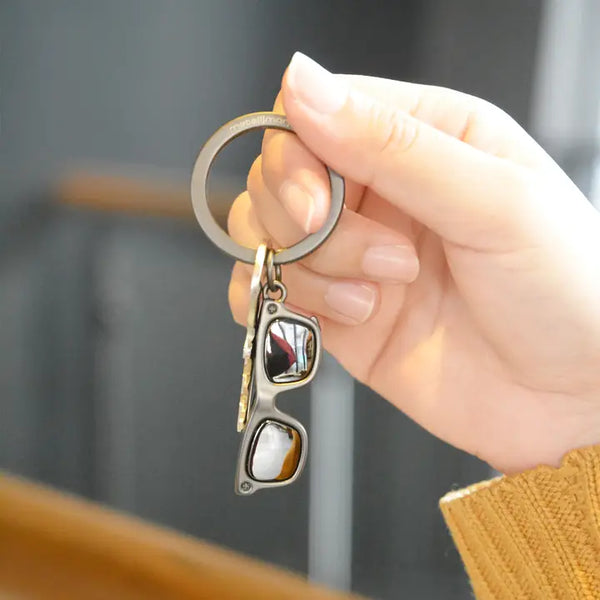 Metalmorphose Keyring - Matt Black Sunglasses