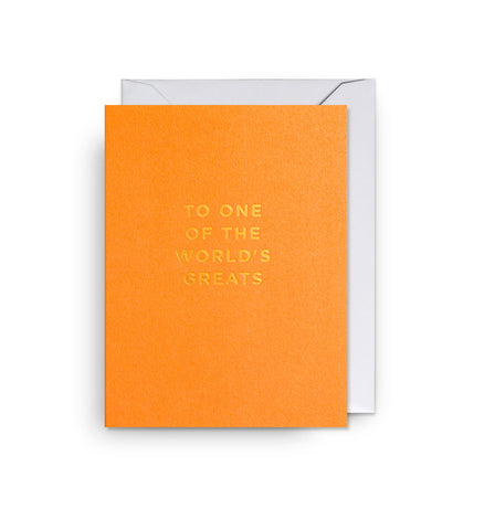Lagom Mini Card - To One Of The World's Greats
