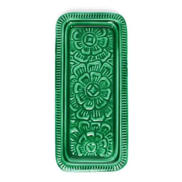 Enamel Trinket Tray - Dark Green