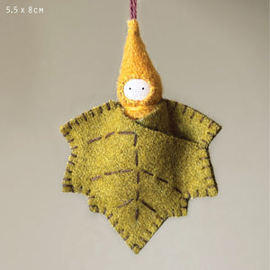 Woodland Felted Leaf Baby - Plane