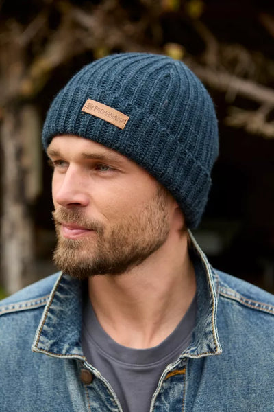 Pachamama Mens Merino Fisherman Beanie - Spruce