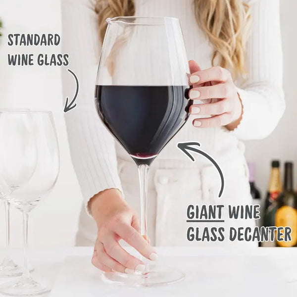 The Grand Pour - 1.5L Giant Wine Glass Decanter