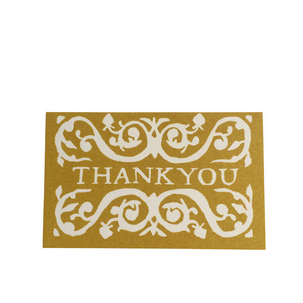 Cambridge Imprint Pack of Arabesque Thank You Cards - various colours available