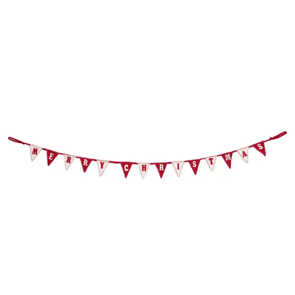Happy Christmas Felt Bunting - 2m