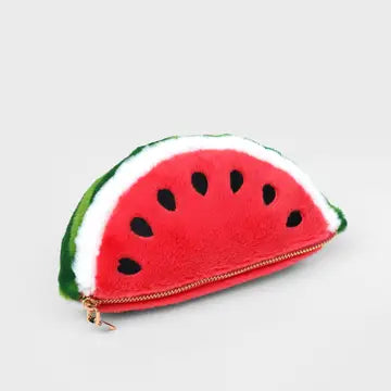 Plush Zip Pouch - Squishy Watermelon
