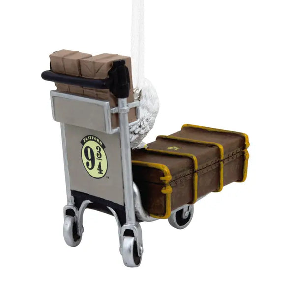 Collectable Bauble - Harry Potter™ Trolley with Trunk & Hedwig the Owl