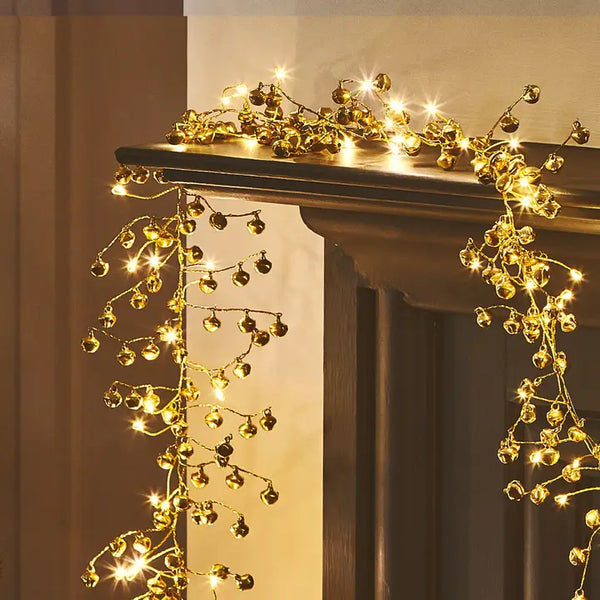 Golden Bells Led Garland Light - Battery Operated