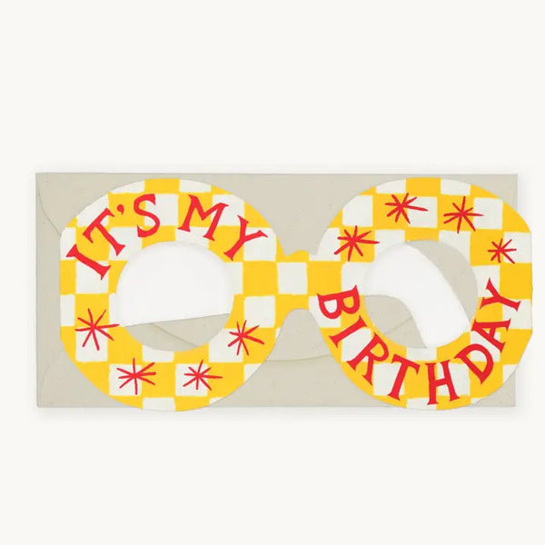 Glasses Card - Its My Birthday
