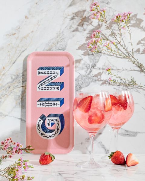 Asta Barrington Gin Tray - Pink