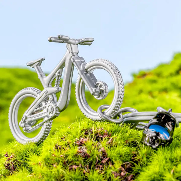 Metalmorphose Keyring - Mountain Bike w/Helmet