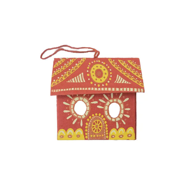 Screen-Printed Board Decoration - Gingerbread House