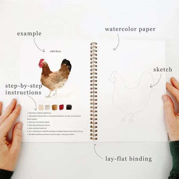 Animals Watercolour Workbook