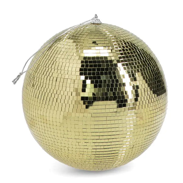 Gold Hanging Disco Ball - 20cm