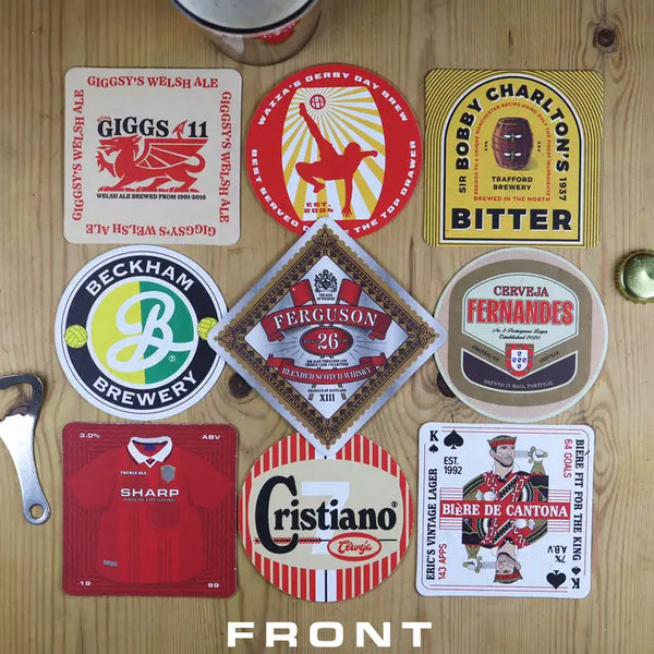 Manchester United Themed Beer Mats