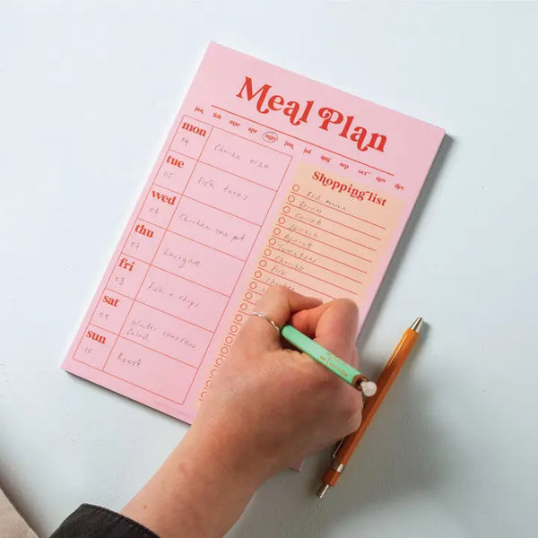 A5 Weekly Meal Planner & Shopping List Pad