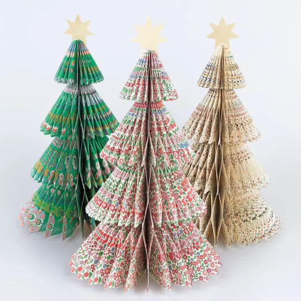 Meri Meri X Liberty Paper Honeycomb Trees