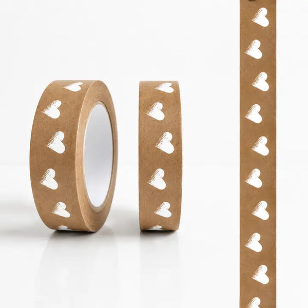 Heart Kraft Paper Tape