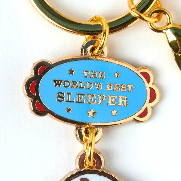 Peanuts Worlds Best Keyring - Sleeper