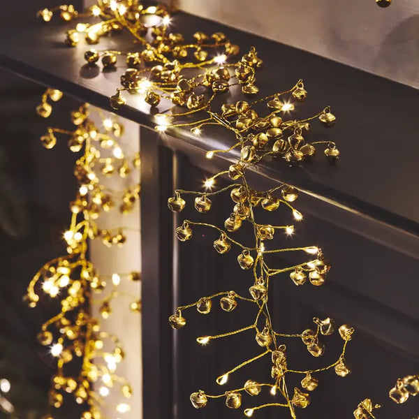 Golden Bells Led Garland Light - Battery Operated
