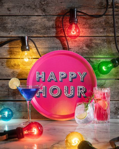 Asta Barrington Happy Hour Tray - Bright Pink