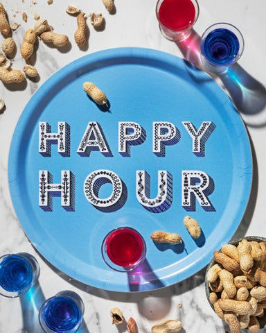 Asta Barrington Happy Hour Tray - Blue