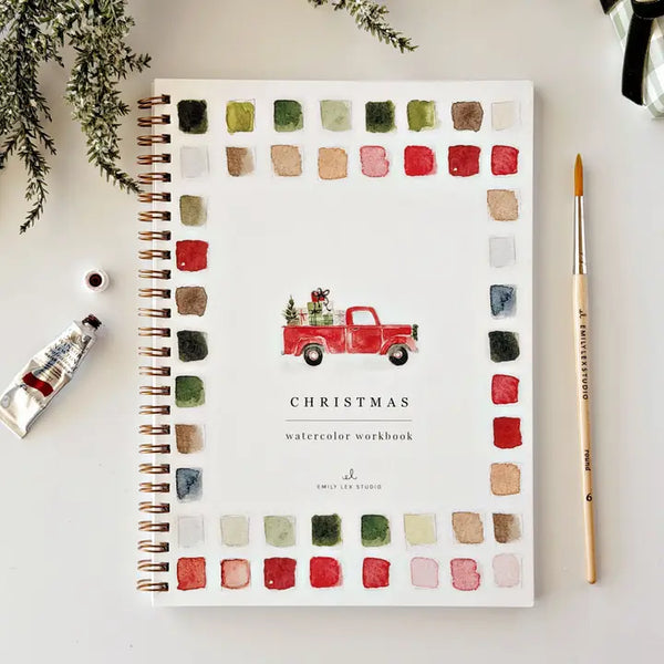 Classic Christmas Watercolour Workbook