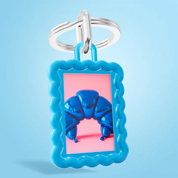 Metalmorphose Blue Wave Photo Frame Keyring