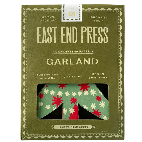 Concertina Garland - Christmas Trees