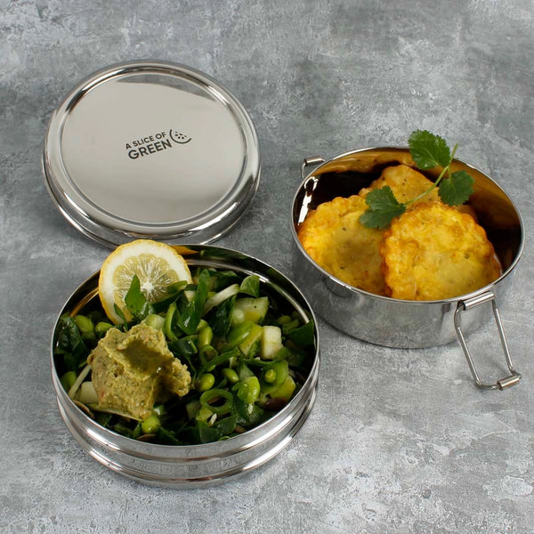 Chapra - Two Tier Round Lunch Box