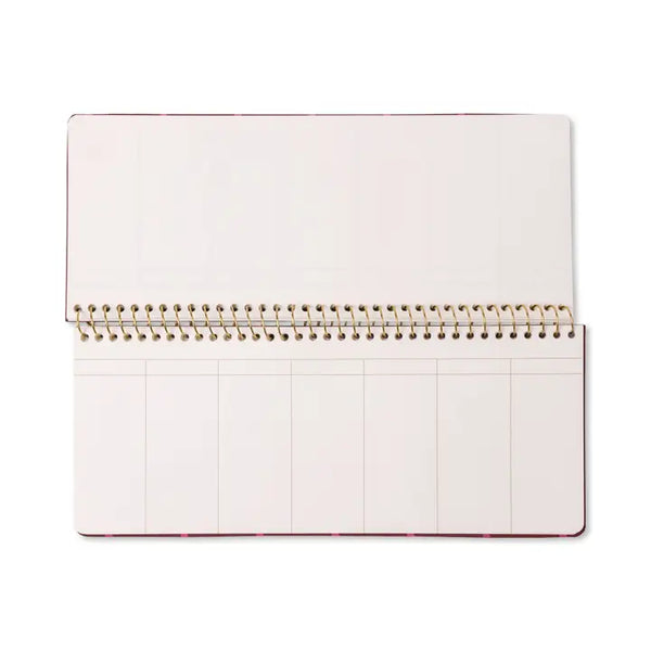 Designworks Ink Weekly Planner Pad - Burgundy + Pink