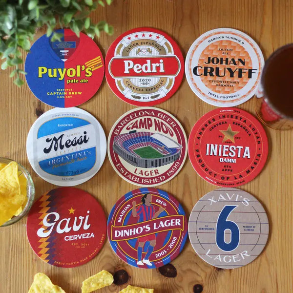Barcelona Themed Beer Mats