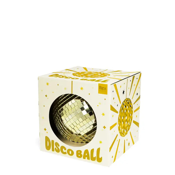 Gold Hanging Disco Ball - 10cm