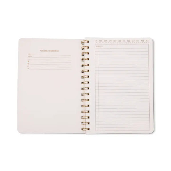 A5 Twin Wire Notebook - Pinwheel Pink