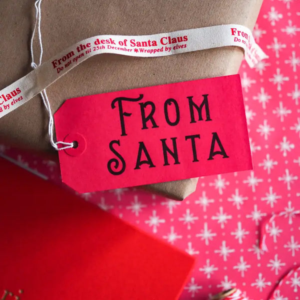 From Santa Letterpress Gift Tags - Pack of 5