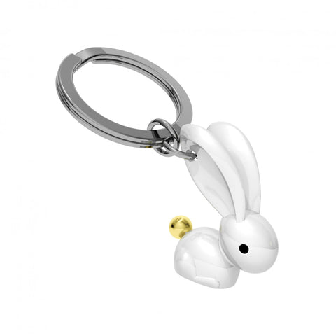 Metalmorphose Keyring - White Bunny