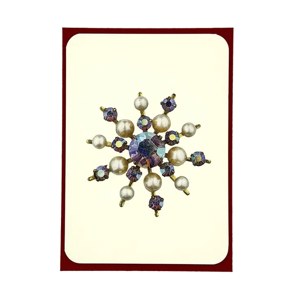 Christmas Card - Winter Jewels Snowflake