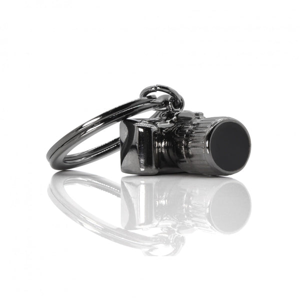 Metalmorphose Keyring - Gunmetal Camera