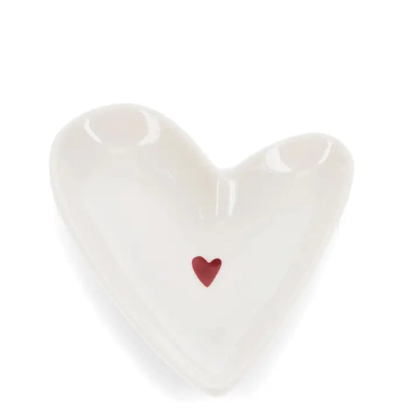 Heart-shaped Ceramic Trinket Dish