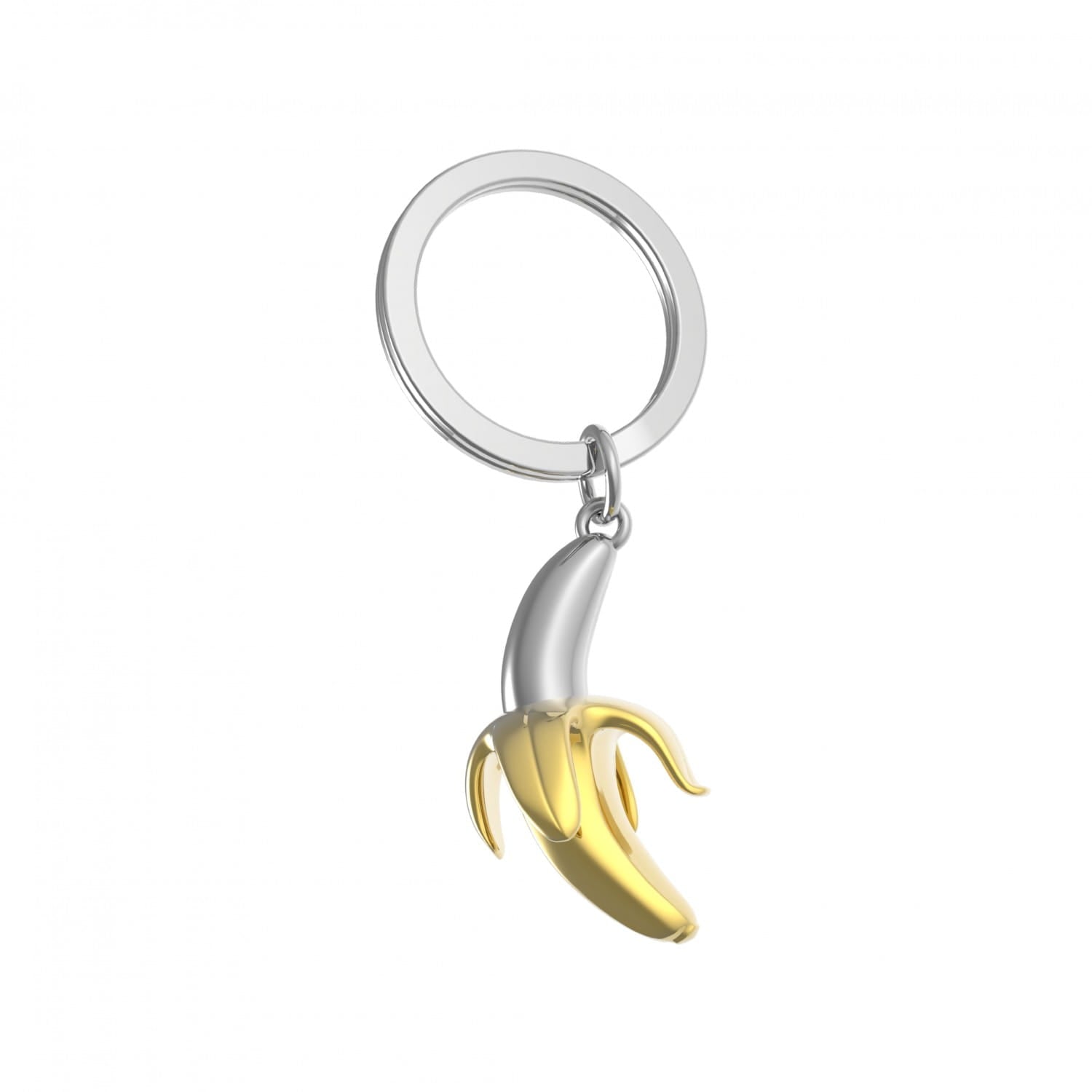 Metalmorphose Keyring - Gold & Chrome Banana