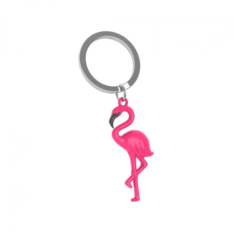 Metalmorphose Keyring - Deep Pink Flamingo