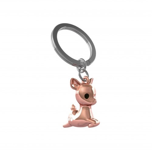 Metalmorphose Keyring - Rose Gold Deer