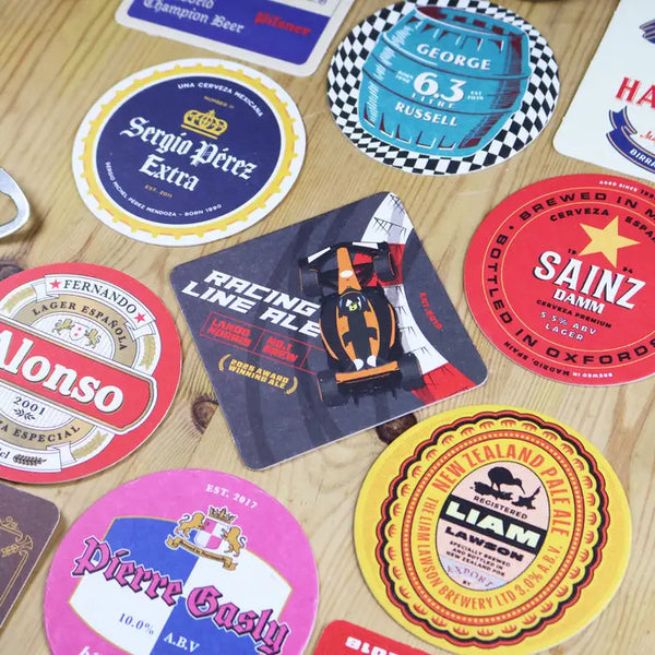 Formula 1 Themed Beer Mats