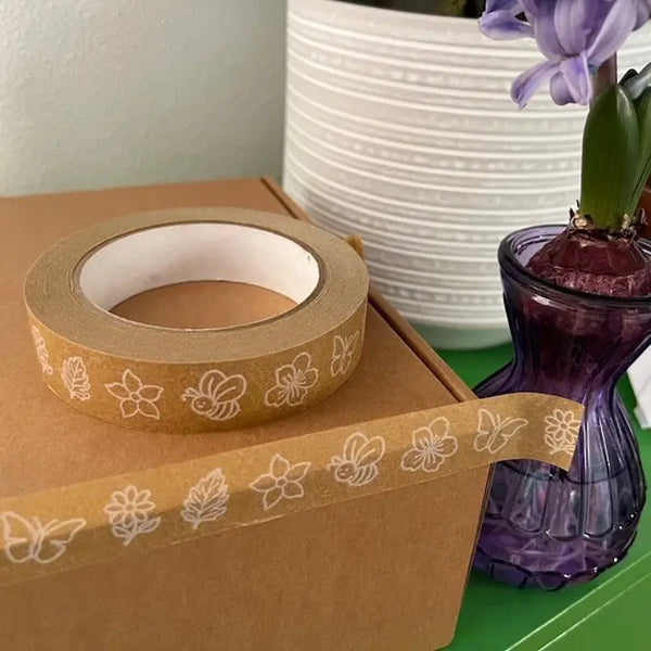 Flora & Fauna Kraft Paper Tape