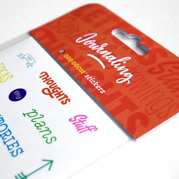 Journaling Paper Stickers (Pack of 2 Sheets)