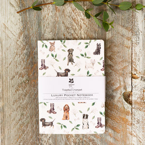 Toasted Crumpet Muddy Paws A6 Lined  Notebook