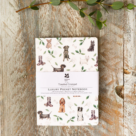Toasted Crumpet Muddy Paws A6 Lined  Notebook