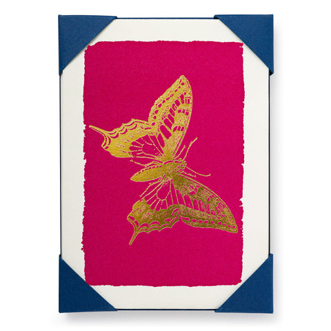 Letterpress Card Pack - Gold Butterfly