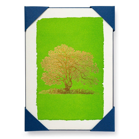 Letterpress Card Pack - Gold Tree